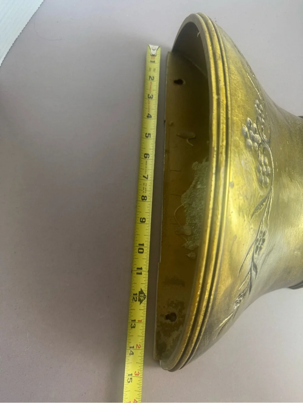 Vintage 1965 Syroco Gold Wall Planter/ Wall Pocket